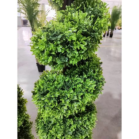 Artificial Topiary Outdoor Boxwood Spiral Indoor Topiary Tree 5ft Faux