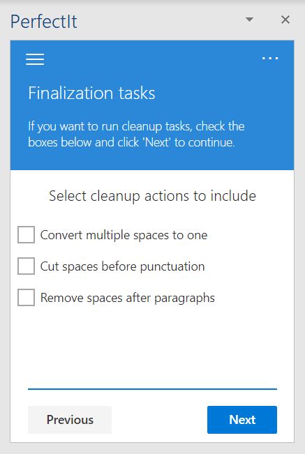 document finalizing intelligent editing documentation