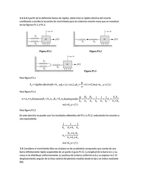 Libro taller 1 1 1 1 A partir de la definición básica de rigidez