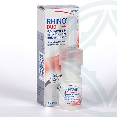 Rhinovín Duo Solución para pulverización nasal 10 ml Congestión y