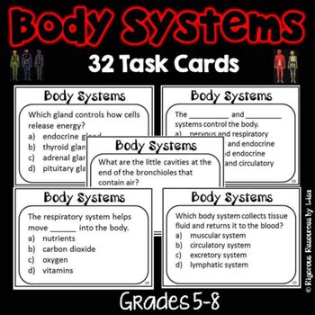 Body Systems Task Cards By Rigorous Resources By Lisa Tpt