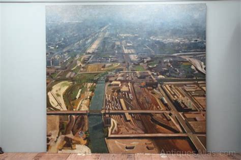 Antiques Atlas Huge Oil Painting Of Chicago By J Hyslop