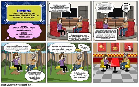 Historieta Neoimperialismo Storyboard Por C A F