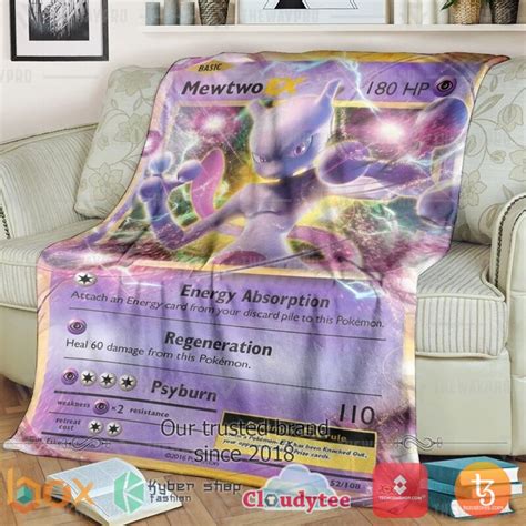 Hot Anime Pokemon Mewtwo Ex Evolutions Blanket Express Your Unique