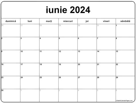 Calendar Ortodox 2024 Iunie Binni Cherlyn