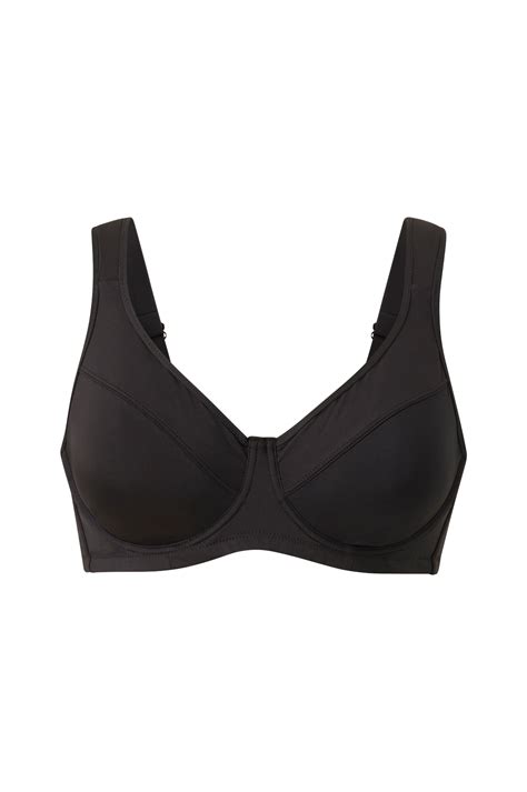 Ellos Cecilia Minimiser Bikini BH med bøyler Svart Bikini overdeler Ellos no