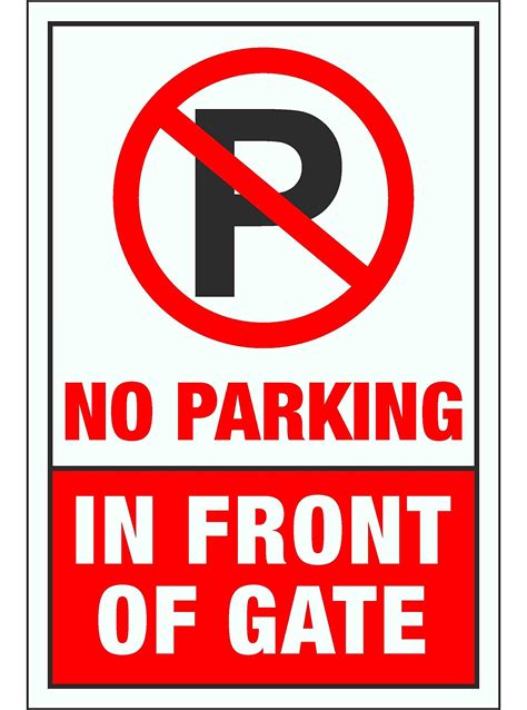 Buy Craft Qila Safety And Warning Sign Board No Parking In Front Of Gate