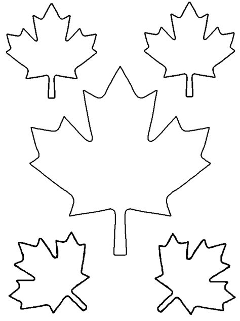 Maple Leaf Template Free Printable