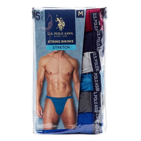 Men S US Polo ULTRA Cotton String Bikini Brief Underwear Colors Pack EBay