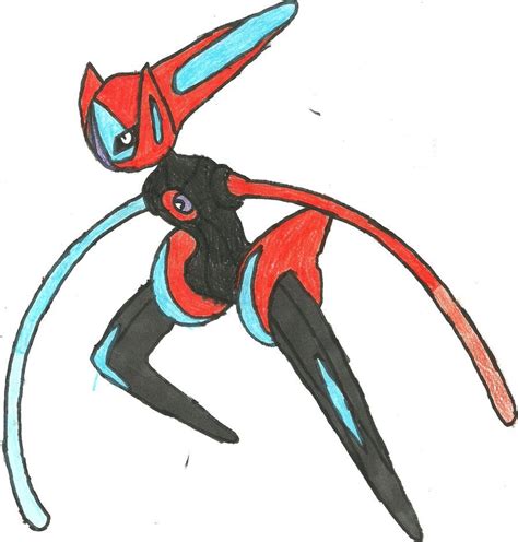 Deoxys Speed Form Coloured Speed Form Pokemon Deoxys Form