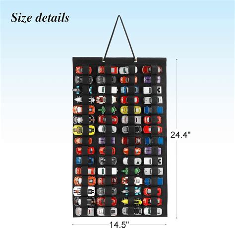 Joymomo Organizador De Almacenamiento Colgante Para Hot Wheels Vitrina De Fieltro Para Hot