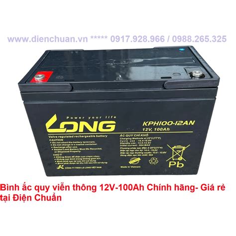 Ắc quy viễn thông Long 12V 100Ah KPH100 12AN Shopee Việt Nam