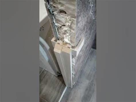 Показываю, как выглядит в дверном проёме, телескопический наличник с ...