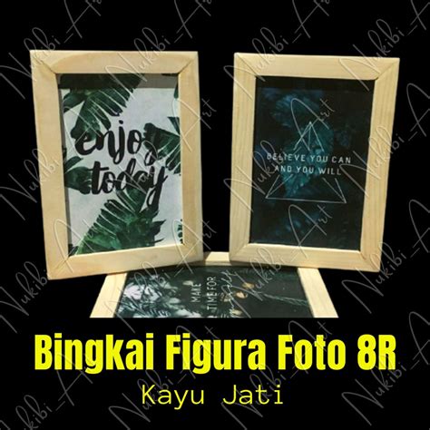 Jual BINGKAI FRAME FIGURA PIGURA FOTO PHOTO KAYU 8R 20 X 25 Cm PAJANGAN