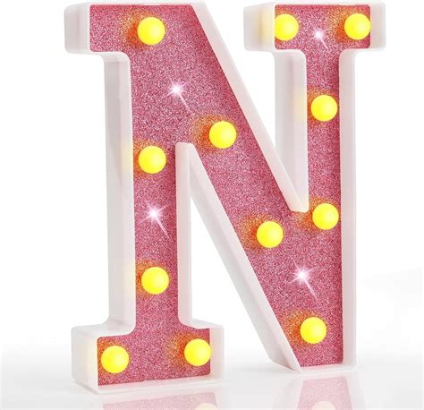 Amazon Pooqla Led Letter Lights Pink Light Up Marquee Letters