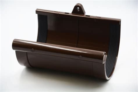 Муфта желоба водосточного RainWay D90 мм Коричневый (ID#1849137890 ...