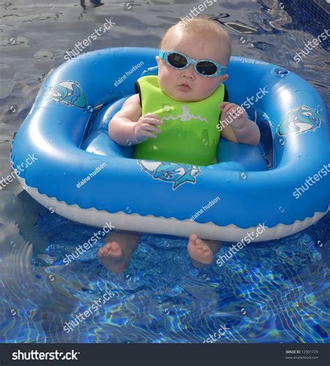 Cute Baby Swimming Pool Stock Photo 12301729 Shutterstock