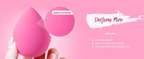 Amazon Beakey Latex Free Blender Makeup Sponge For Blending Pink