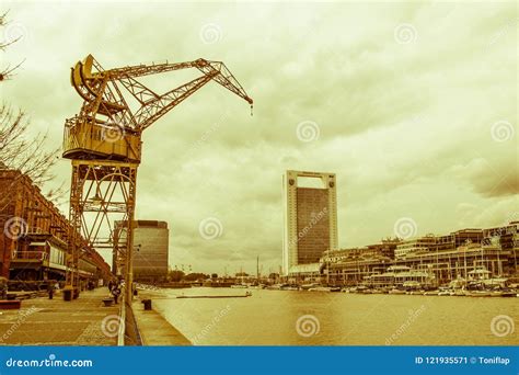 View of the Rio De La Plata, with the Bridge of the Woman, in Th Editorial Photo - Image of ...