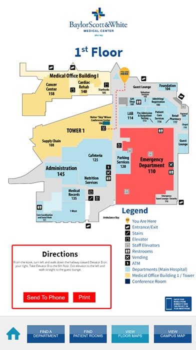 Hospital Wayfinding | Baylor Scott & White Medical Center