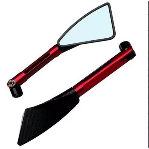 Par De Retrovisor Tomok Moto Naked Vermelho Xj Hornet Cb