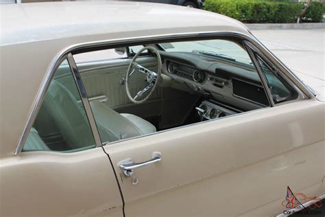 Ford Mustang 1965 Coupe 289 Auto Beige With White Interior