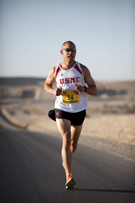 Marathon Runner Exercising On A Sunny Day High Quality Free Stock Images