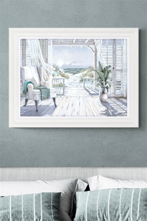 Buy Artko Grained White Beach Whispers by Macneil Framed Art from the