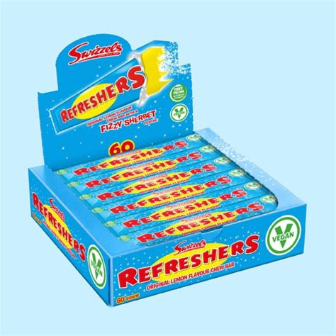 Swizzels Refresher Original Lemon Chew Bar Bulk Box Posted Sweets