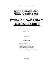 PA02 Ética Ciudadanía y Globalización Grupo 4 pdf Año de