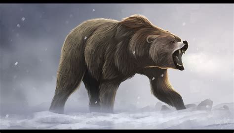 cave bear  dikkebobby  deviantart