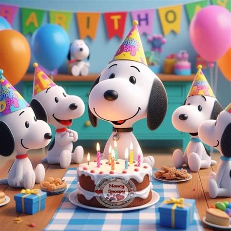 Pin By Ana On  Snoopy Birthday Happy Birthday Snoopy Images