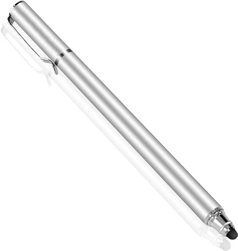 Buy Stylus Touch Screen Pen Fiber Tip Aluminum Lightweight Silver Color