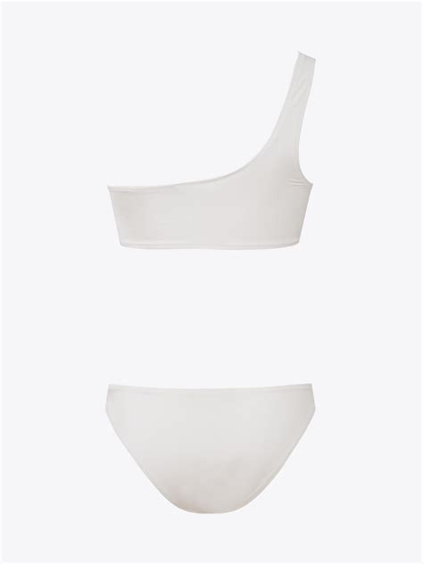 Tek Omuz Bikini Takımı Ekru Rivus