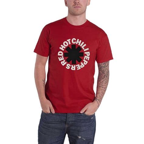 Red Hot Chili Peppers T Shirt Classic Asterisk Band Logo Nue Offiziell