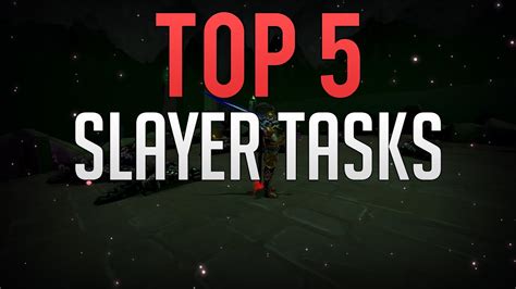 My Top 5 Slayer Tasks Runescape 3 Youtube