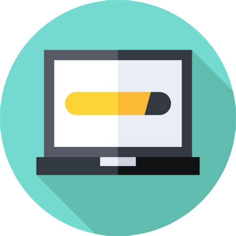 loading flat circular flat icon