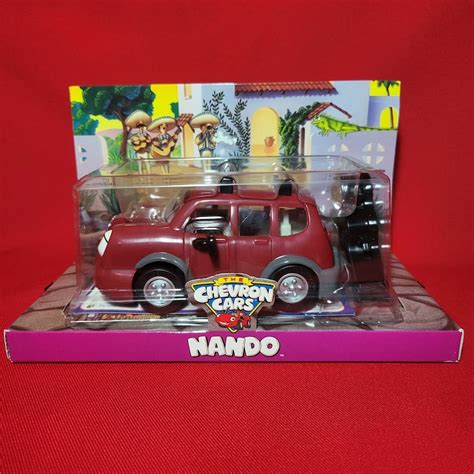 Vintage Chevron Cars Red Nando Collectible Toy Car 1999 Etsy