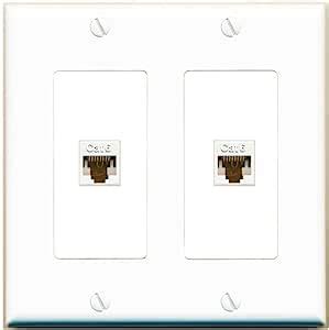 Amazon Riteav Port Cat Ethernet Wall Plate Jack Female Female