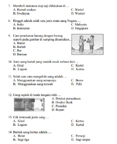 Soal Dan Jawaban Latihan Ukk Uas Pat Ips Sd Mi Kelas Artofit