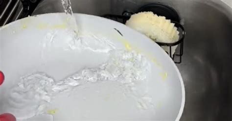 how to clean non stick pans with burnt-on