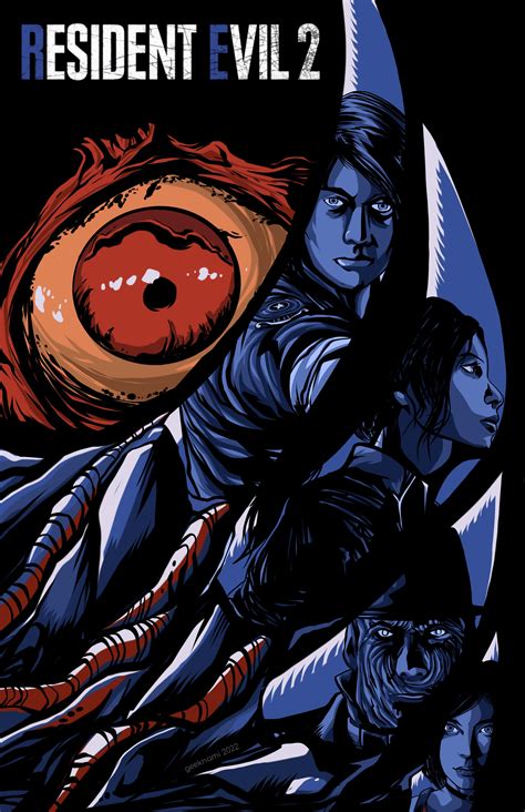 Oc Resident Evil 2 Horror Movie Poster By Geeknami Rresidentevil