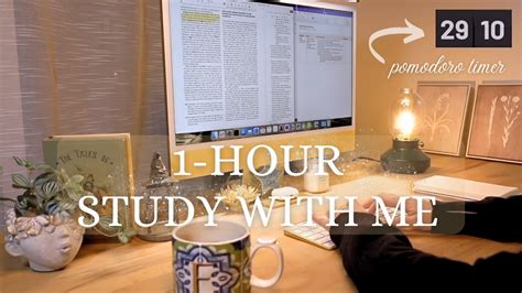 Hour Study With Me Pomodoro Timer No Music Real Time Typing