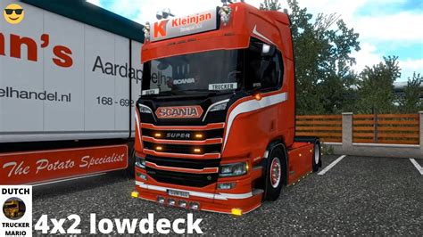 Kleinjan R650 Trailer Scania V8 Next Gen 4x2 Lowdeck Open Awesome Ets