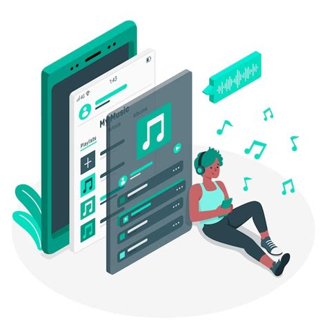 personalized playlists vectors illustrations    freepik