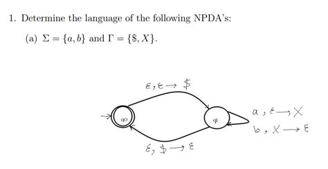 Pushdown Automata Determine The Language Of The Given NPDA Computer