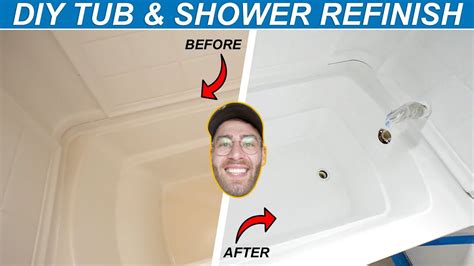 How To Paint Refinish A Tub And Shower Surround Diy Youtube