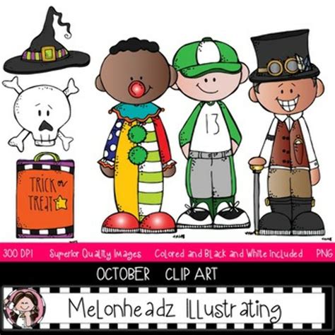 Download High Quality October Clip Art Melonheadz Transparent Png