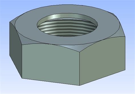 22.002 Гайка накидная - скачать твердотельную 3D модель деталь с ...