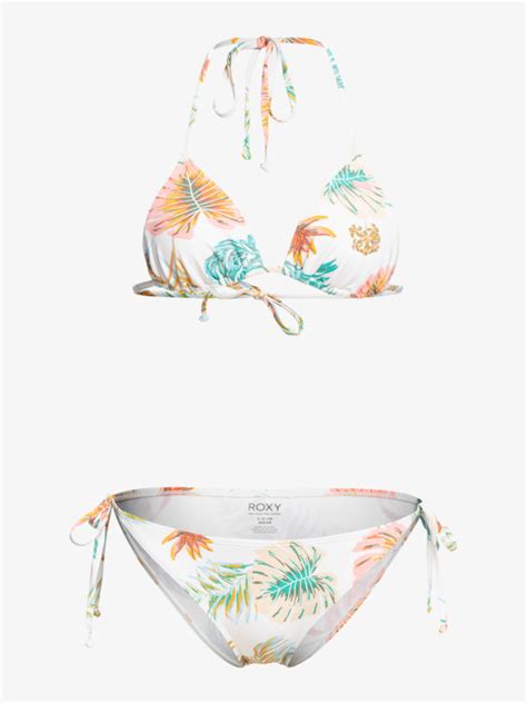 Roxy Into The Sun Tiki Triangle Ensemble De Bikini Couvrance